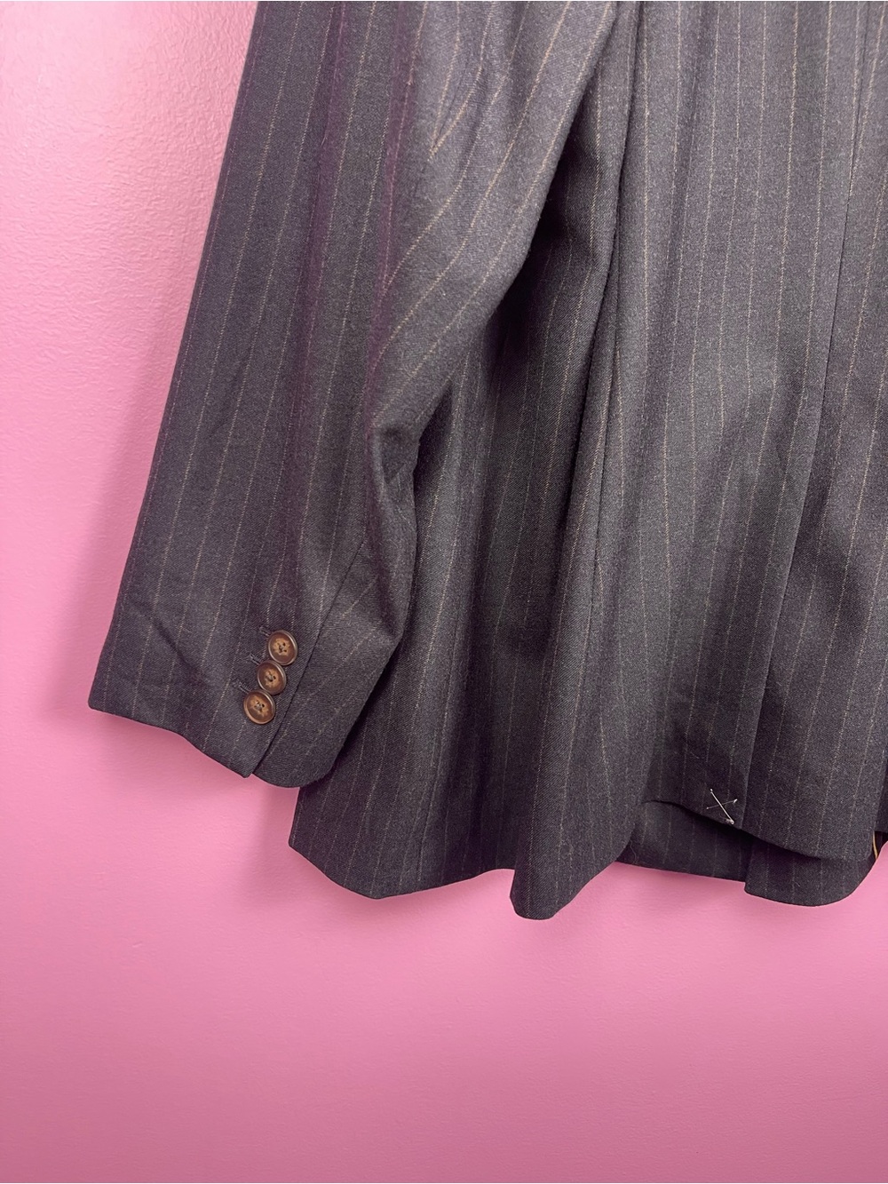 Talbots Luxe Wool Blend Blazer Women's 20W Navy Pinstripe NWT - Picture 10 of 13
